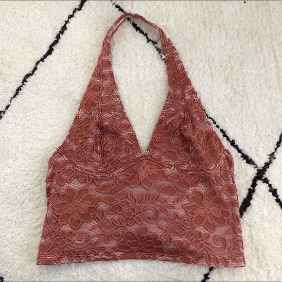 Urban Outfitters Lace Halter Top - Picture 3 of 5